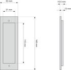 La porte coulissante Bario et sa ferrure Quadrat 1