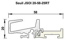 Profil de seuil aluminium JSOI20-58-25RT
