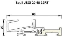 Profil de seuil aluminium JSOI20-68-32RT