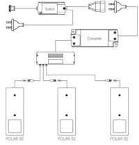 Spot LED Polar SE 24 V Spot pilote avec détecteur infrarouge