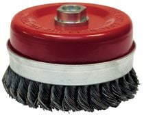 Brosse conique acier torsadé