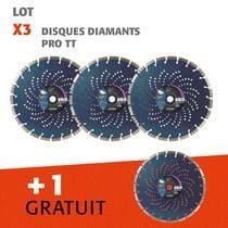 Lot disques diamants Pro TT 3+1 gratuit