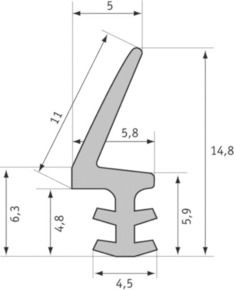 Joint Double pour Fenêtre en Bois - DX 1102