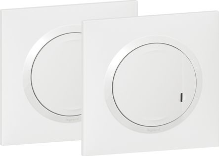 Kit 1 interrupteur sans fil sans pile + 1 interrupteur filaire