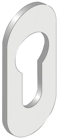 Rosace de cylindre adhésive ovale