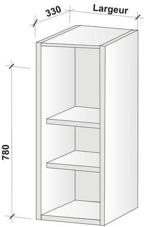 Caisson grande hauteur (hauteur 780 mm)