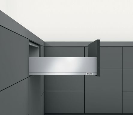 Kit tiroir LÉGRABOX pure - Inox anti-traces de doigts - TIP-ON