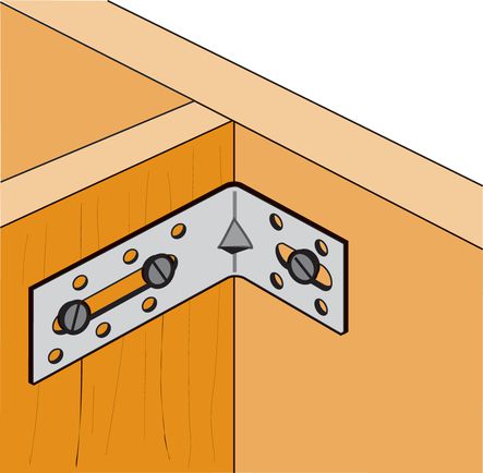 Équerre de fixation avec renfort EFIXR