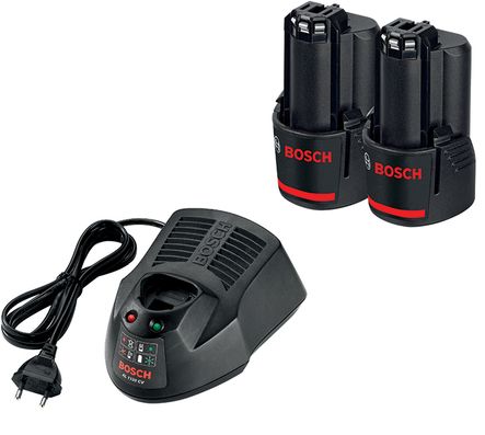 Pack 2 batteries 10,8 V + chargeur