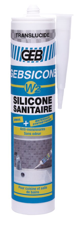 Mastic Sanitaire Neutre Gebsicone W2 Carton - Foussier