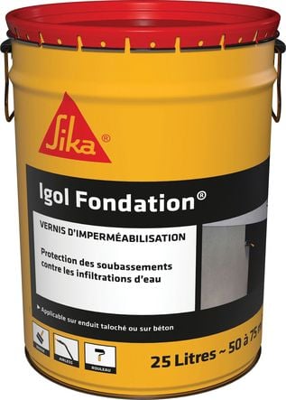 Enduit d'imperméabilisation bitumineux Igol fondation®