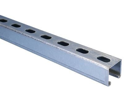 Rail perforé section 41 inox