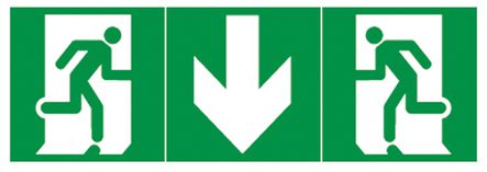 Étiquette de signalisation d'évacuation