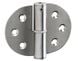 Paumelle applique inox pour cloison