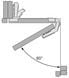 CLIP top 60° pour meuble d'angle à portes pliantes