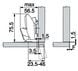 CLIP top et CLIP top BLUMOTION ouverture 110° pour portes minces encombrement 0