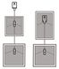 Crochets de tableau transparent