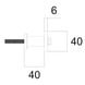 Kit rail et supports muraux Bario 3 et Quadrat 3