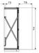 Garniture Hawa folding concepta 25 porte bois