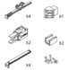 Hawa Clipo 16 GPK/GPPK IS garniture 2 portes verre