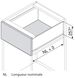 Kit tiroir LÉGRABOX pure - Inox anti-traces de doigts - TIP-ON