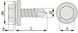 Vis autoperceuse tête hexagonale à rondelle